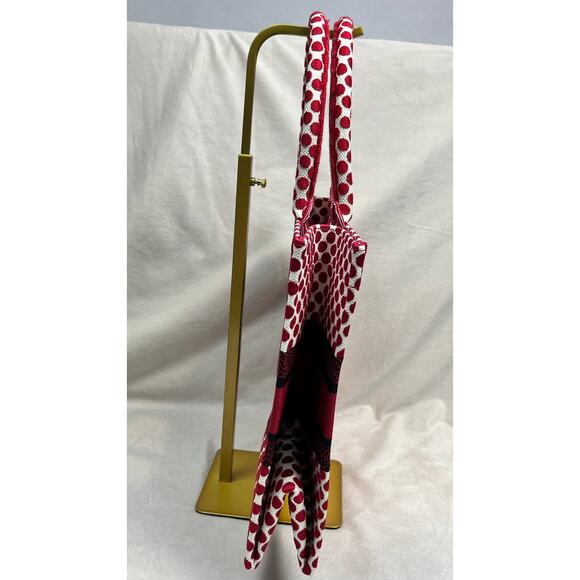 Christian Dior Canvas Medium DiorAmour Red Polka Dot Book Tote Limited Edition - Picture 4 of 16